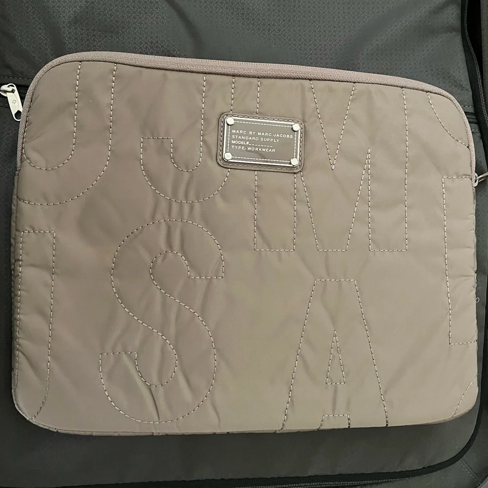 Tan/brown Marc by Marc Jacobs laptop case 13-14”